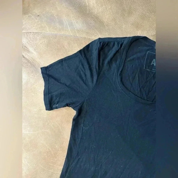 ATM Modal Tee Shirt Black Small Petite Anthony Thomas Melillo Basic Layering - Picture 4 of 10